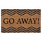 Achim Go Away Printed Coir Doormat, Brown, 18x30 Inches