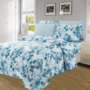 1 of 4:Essentials Neutral 4 & 6 Piece Printed Wrinkle-Free Sheet Set, Ocean Bloom 
