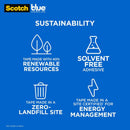 3 of 5:ScotchBlue 3-Pack Sharp Lines Multi-Surface Painter's Tape, Blue, 1.41 Inches x 60 Yards 