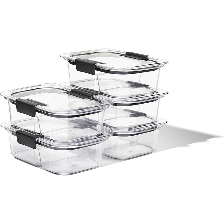 Rubbermaid Brilliance® 10-Piece Set, Leak-Proof and Clear Food