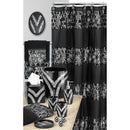 10 of 10:Sinatra Complete Bath Ensemble Decor Set, Black, All Sold Separately 