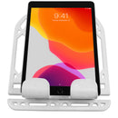 9 of 10:Home Basics Iris Collection Cast Iron Tablet and Cookbook Holder Stand, White 