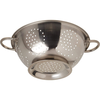 2 of 4:Home Basics Stainless Steel Colander and Strainer, Silver, 5-Quart 