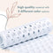 TranquilBeauty Extra Long Non-Slip Bath Mat with Suction Cups, White, 16x40 Inches