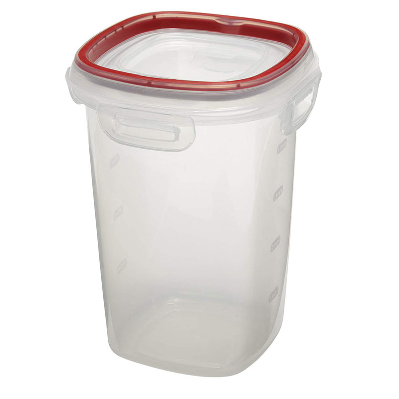 Rubbermaid Lock-Its Food Storage Container with Easy Find Lid, 5.25 Cup, Racer Red