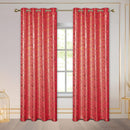 5 of 7:Myra Metallic Foil Streaks Pattern Grommet Window Curtain Panel, 54x84 Inches 