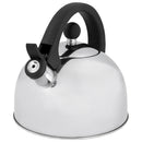 5 of 6:Home Basics Whistling Tea Kettle, Mirror Finish Silver, 2.5 Liter 