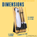 7 of 9:PREMIUS Serrated Carving Electric Knife Set With Wooden Storage Tray, with 2 Stainless Steel Blades 