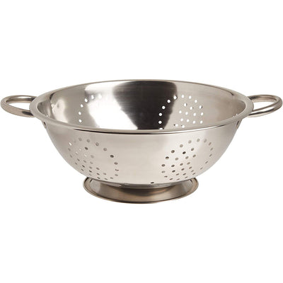 1 of 4:Home Basics Stainless Steel Colander and Strainer, Silver, 5-Quart 