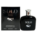 1 of 1:SOLO Black for Men, Impression of Polo Black Cologne, Eau De Toilette, 3.4 Ounces 