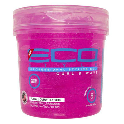 1 of 4:Eco Style Ecoco Curl and Wave Professional Hair Styling Gel, Firm Hold,  Pink, 16 Ounce 