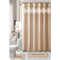 Cynthia 18 Piece Shower Curtain with Embroidered Non-Slip Bath Rug and Towel Set, Beige