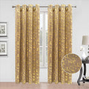 3 of 8:Huston Metallic Foil Grommet Window Curtain Panel, 54x84 Inches 