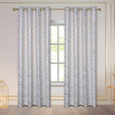 4 of 7:Myra Metallic Foil Streaks Pattern Grommet Window Curtain Panel, 54x84 Inches 