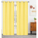 7 of 10:Serbia 2-Pack Room Darkening Embossed Leaf Grommet Window Panel, 76x84 Inches 