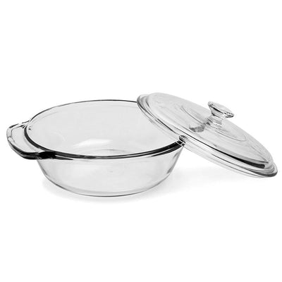 1 of 2:Anchor Hocking Premium Glass Casserole Baking Dish, Clear, 2 Quart 