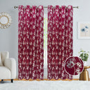 6 of 6:Newark Metallic Foil Floral Room Darkening Grommet Window Curtain Panel, 54x84 Inches 
