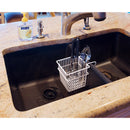 3 of 5:Kitchen Details Double Sink Sponge Holder in White 