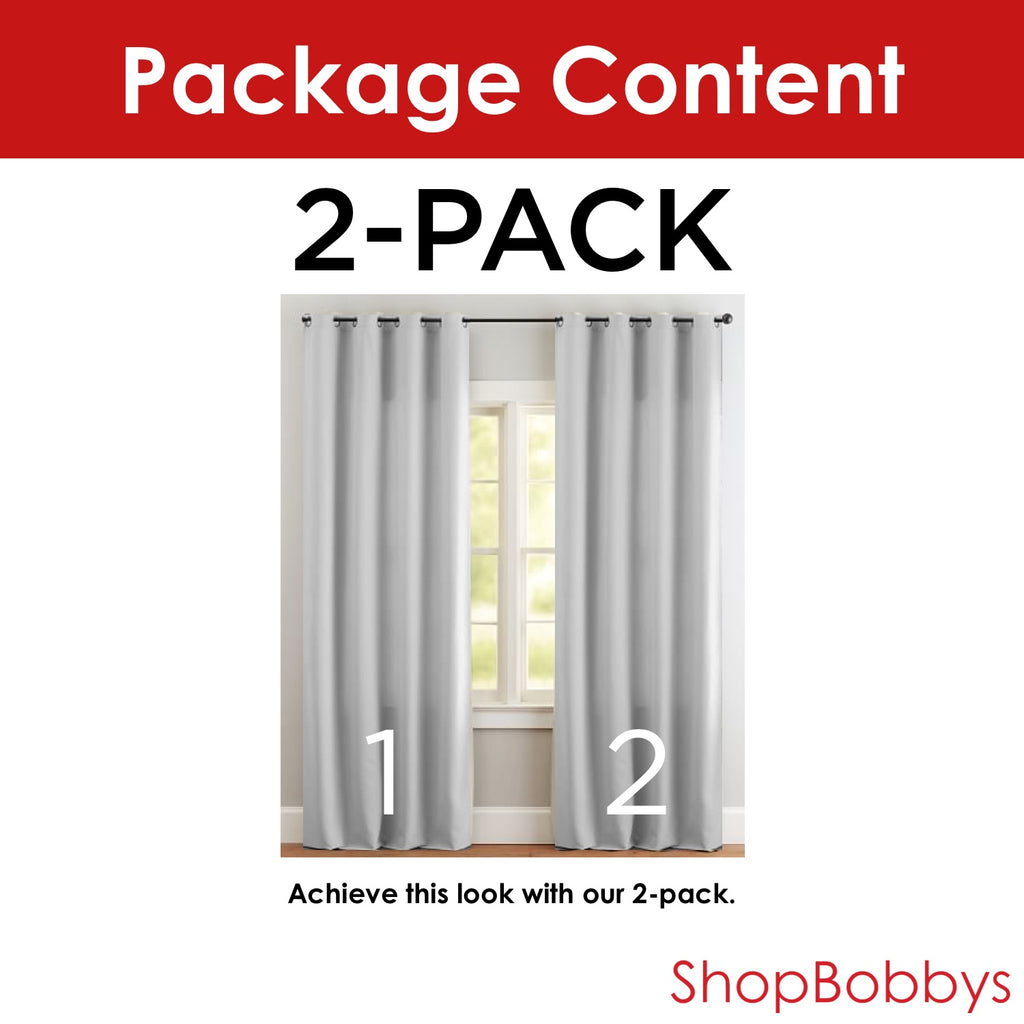 Diamond 2-Pack Sheer Rod Pocket Window Panel, 54x84 Inches – ShopBobbys
