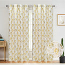 2 of 6:Atlanta Metallic Foil Room Darkening Grommet Window Curtain Panel, 54x84 Inches 