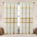 2 of 6:Sufeena Jacquard Macrame Window Curtain Panel with Valance, 55x84 Inches 