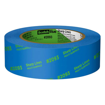 4 of 5:ScotchBlue 3-Pack Sharp Lines Multi-Surface Painter's Tape, Blue, 1.41 Inches x 60 Yards 
