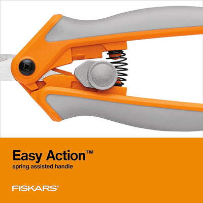 3 of 4:Ciseaux à tissu Fiskars Razor Edge Micro Tip en acier inoxydable, orange, 15 cm 