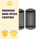 5 of 6:Wilton Perfect Result Premium Non-Stick Meatloaf Pan, 5.25x9.25 Inches 