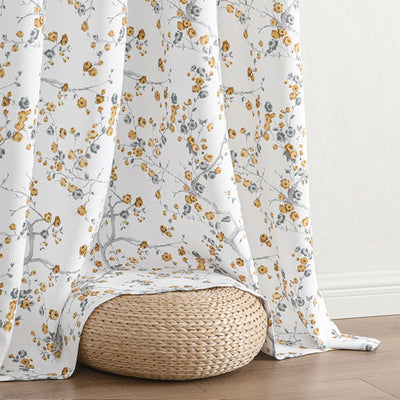 9 of 11:Arlo Printed Room Darkening Grommet Window Curtain Panel, 52x84 Inches 