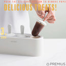 6 of 8:PREMIUS 4 Silicone Ice Pop Maker Mold Set, White, 9.25x2.95x4.52 Inches 