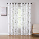 6 of 12:Adela Printed Room Darkening Grommet Window Curtain Panel, 52x84 Inches 
