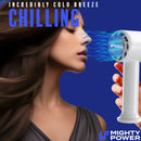 8 of 8:MIGHTY POWER Rechargeable AC Ultra Cooling Handheld Fan, White, 6.5 Inches 