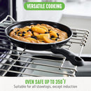 5 of 5:GreenLife Soft Grip Healthy Ceramic Nonstick Frying Pan Set, Black, 7x10 Inches 