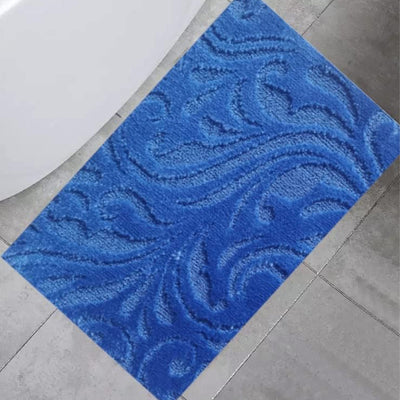 3 of 23:Manchester Scroll Design Non-Slip Soft Bath Rug, 18x30 Inches 