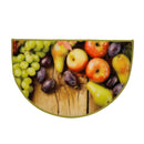1 of 1:Grapes and Apple Non-Slip Kitchen Mat Slice, 18x28 Inches 