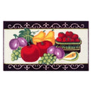 1 of 1:Traditional Fruit Time Non-Slip Kitchen Mat, Cream, 18x30 Inches 