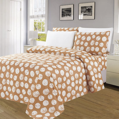 3 of 4:Essentials Neutral 4 & 6 Piece Printed Wrinkle-Free Sheet Set, Whimsy Dots 