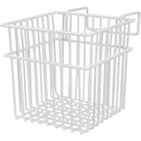 2 of 3:Home Basics Vinyl Coated Sink Basket and Sponge Holder, White, 5x5x5 Inches 