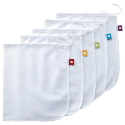 1 of 5:Flip & Tumble Reusable Produce Mesh Bags, Natural, 12x14 Inches 