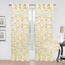 1 of 8:Huston Metallic Foil Grommet Window Curtain Panel, 54x84 Inches 