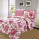 4 of 4:Essentials Bright 4 & 6 Piece Printed Wrinkle-Free Sheet Set, Blush Garden 