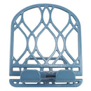4 of 9:Support pour tablette et livre de cuisine en fonte Home Basics Iris Collection, bleu ardoise 