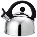 2 of 6:Home Basics Whistling Tea Kettle, Mirror Finish Silver, 2.5 Liter 