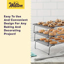 5 of 6:Wilton 3-Tier Excelle Elite Stacking Cooling Grid, 9.9x15.9 Inches 