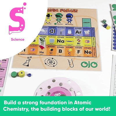 3 of 8:OjO Atomic Force Science Board Game for Kids, Learn Chemistry & Science, Ages 6+ 