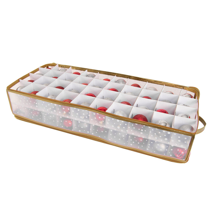 Simplify 80 Count Ornament Storage Organizer - Gold