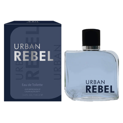 1 of 1:Urban Rebel for Men, Impression of Defy, EAU DE TOILETTE, 3.4 Ounces 
