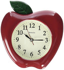 Westclox 3D Apple Shaped Wall Clock, Red, 10 Inches