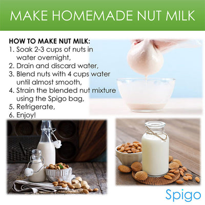 6 of 6:Spigo Reusable and Washable Mesh Produce Bags, 5 Count, 12x14 Inches 