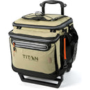 1 of 7:Titan 60 Can Deep Freeze Collapsible Rolling Cooler Cart with Wheels, Moss 